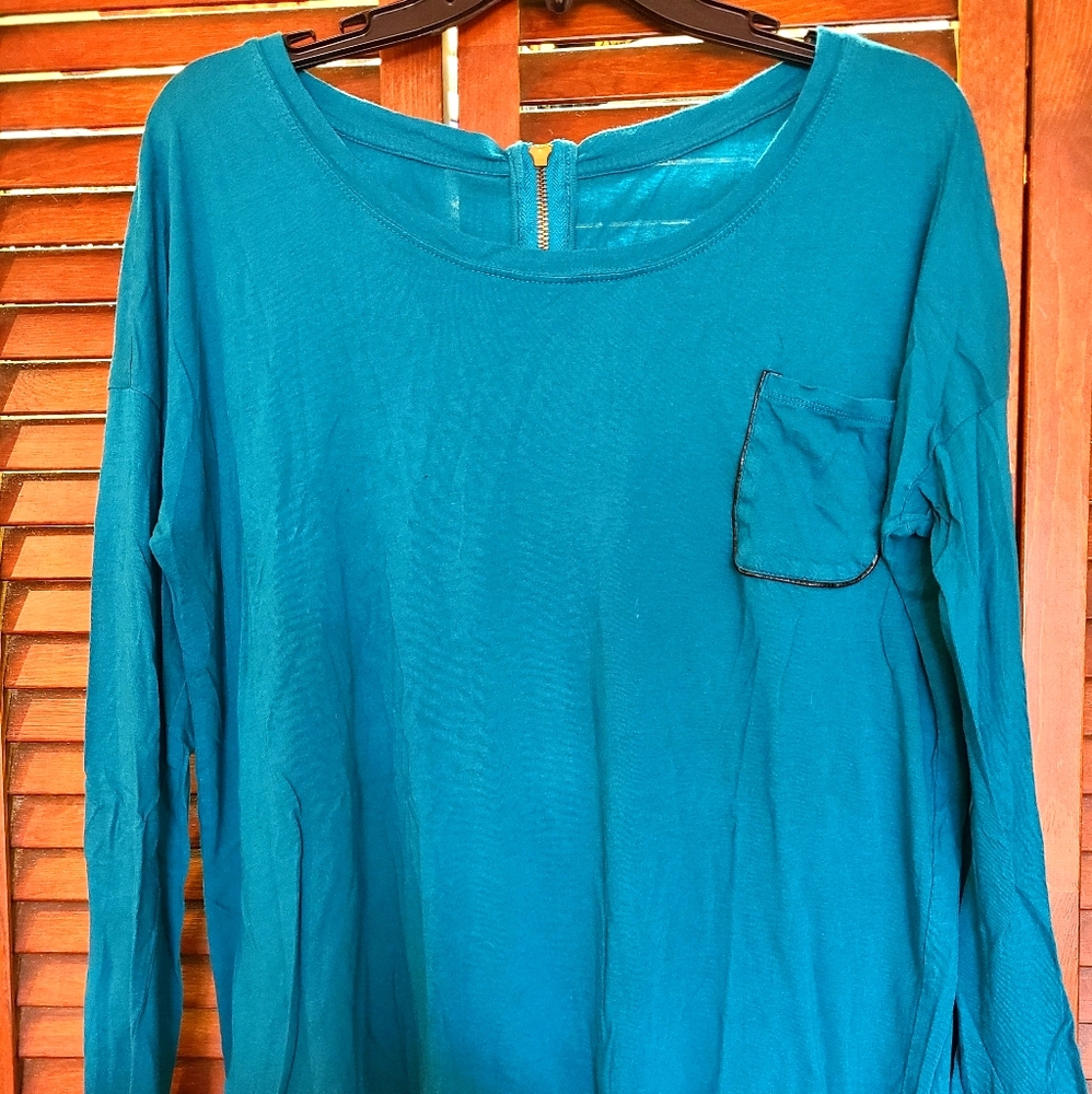 Calvin Klein long sleeve zip up back shirt